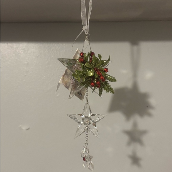 NWT Mistletoe Ornament Original Kissing Krystal’s Ornament 3 Star by Ganz - Picture 7 of 11